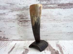 ฮอร์นตกแต่งพร้อมขาตั้งไม้สำหรับใส่ปากกาบนโต๊ะอาหารบ้านเขาวัว - Product Image 6