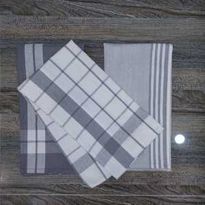 Precio al por mayor de fábrica 100% algodón Toalla de cocina Diseño personalizado Cocina Hilo gris Toalla teñida - Product Image 6