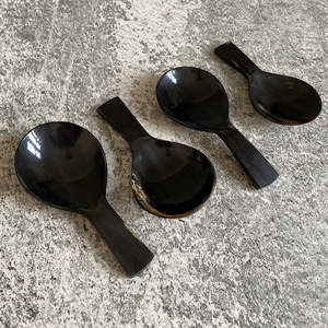Cuillère en corne de buffle pour bol et cuillère polie et fourchette et taille personnalisée et artisanat naturel à bas prix - Product Image 5