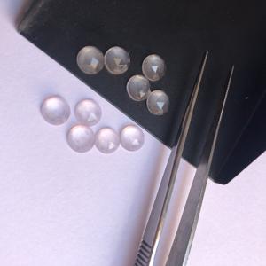 6มม. หินโรสควอทซ์ธรรมชาติดอกกุหลาบกลมเรียบตัดเป็นรูปทรงกลมสำหรับทำเครื่องประดับทำสร้อยคอต่างหูแหวนจี้จากผู้ผลิต - Product Image 2