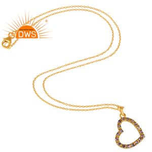 สร้อยคอจี้รูปหัวใจประดับพลอยแทนซาไนต์ธรรมชาติเงินแท้ ดีไซน์ทันสมัยปี 2026 สำหรับผู้หญิง จากผู้ผลิตเครื่องประดับ - Product Image 3