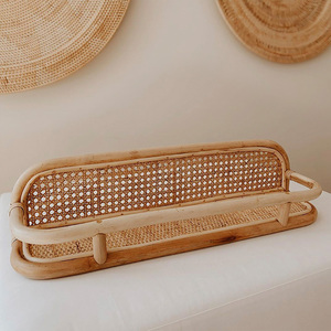 Étagère murale en rotin pour salle de bain, rangement mural pour toilettes et magazines, produits cosmétiques, sans perforation - Product Image 5