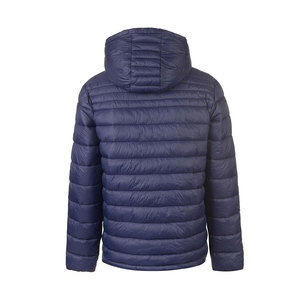 Chaqueta acolchada de burbujas con capucha para hombre informal más vendida para invierno tela vaquera cálida con cuello levantado - Product Image 2
