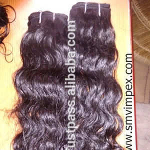 Pelo de calidad weaving.100 % natural sin procesar remy indio cabello humano que teje No vertimiento y enredo pelo humano que teje - Product Image 1