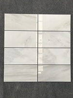 Carrelage imitation de marbre blanc, Jade, idéal pour le carrelage de sol, tapisserie à coupe-taille, 50 cm, offre spéciale