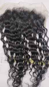 Extensions de cheveux brésiliens 100% naturels avec frontal 13X4/13X6, dentelle fine, cheveux vierges Remy doux et soyeux, haute qualité - Product Image 4