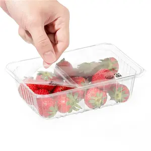 Benutzer definierter Druck BOPET Easy Peel perforierte Deckel folie für PP PET-Tassen schale für Erdbeer-Tomaten-Blaubeer-Kirsch frucht