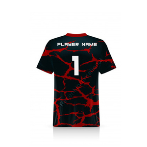 Vente en gros personnalisé de haute qualité 100% polyester Sublimation Esports Jersey Plus Size séchage rapide respirant couleurs personnalisées tailles - Product Image 2