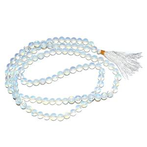 ลูกปัดอาเกตโอพไลท์ จาป มาลา 108 เม็ด - ของที่ระลึกจากอัญมณีเสริมฮวงจุ้ย - Product Image 1