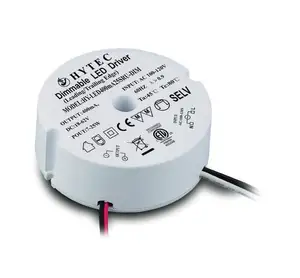 Circular Circular Dimmable LED Driver 7W to 25W Leading Edge