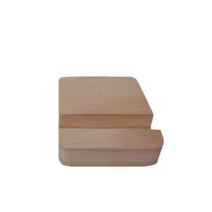 Support de téléphone portable en bois personnalisé en vrac 2 fentes Base en bois Support de téléphone portable en bois de bambou universel Supports de <span class=keywords><strong>tablette</strong></span> Vente en gros - Product Image 2