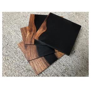 Nouveau jeu de sous-verres en résine Fashionwooden personnalisé Unique cristal résine tasse sous-verres utiliser maison hôtel - Product Image 4