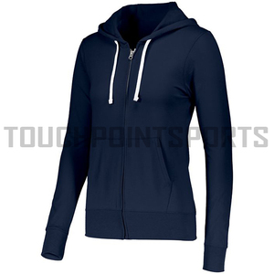 Buena calidad nuevo diseño Sudadera con capucha de algodón puro de cremallera Sudadera con capucha de moda más tamaño - Product Image 3