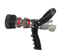 Buse de pulvérisation à jet de pistolet de haute qualité, couleur rouge et noire sélectionnable, 3 positions pour buse de tuyau d'incendie