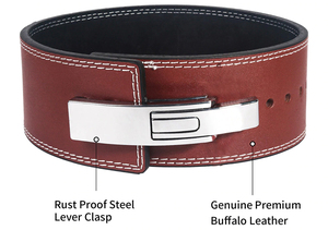 Ceinture d'haltérophilie en cuir avec logo personnalisé ceintures de soutien de la taille pour hommes - Product Image 2