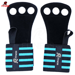 Sangles de musculation en caoutchouc naturel et PVC avec protège-paume, protège-poignets et boucle robuste pour la musculation - Product Image 3