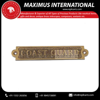 Plaque décorative murale en laiton de qualité supérieure, style vintage nautique marin, pour intérieur et extérieur, idéale pour la maison, le bateau et la cabane.