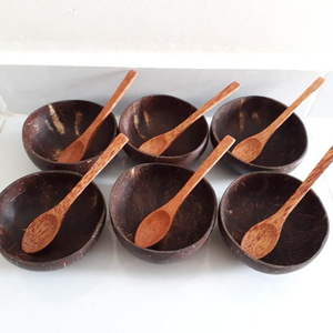 Bol en bois de noix de coco écologique Bol de cuisine fabriqué au Vietnam pour un usage quotidien - Product Image 4