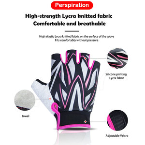 Gants de cyclisme demi-doigts les plus vendus 2022 respirants et personnalisables avec les services OEM en ligne - Product Image 3