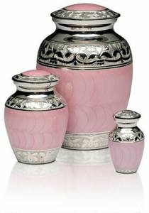 Urne de crémation en aluminium de conception de coeur pour les urnes de souvenir de cendres - Product Image 5