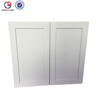 Armoires de cuisine modulaires en MDF mélamine modernes Conception de porte shaker pour ensemble de cuisine