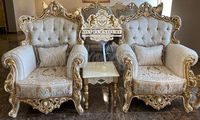 Muebles de Sala de Estar Royal Seating, Juego de Sofás Modernos de Madera de Teca, Tamaño Personalizado, Decoración Duradera para el Hogar