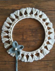 <b>Large</b> Macrame <b>Mirror</b> Mandala - Product Image 1