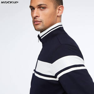 Chándal deportivo de nailon para hombre, con logo personalizado reflectante, OEM, sublimado, informal, con cuello redondo. - Product Image 3