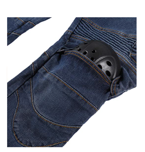 กางเกงยีนส์เล่นกีฬาแข่งสไตล์ใหม่ของผู้ชายกางเกงยีนส์ระบายอากาศได้ดีทำจาก PU ดีไซน์เป็นโครงแบบแฟชั่น - Product Image 6