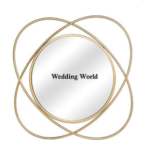 Proveedor de espejo de pared de Metal de primera calidad hecho a mano espejo de diseño clásico elegante al por mayor espejo de pared de lujo - Product Image 1