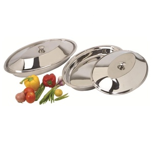 Plats de service indiens en acier inoxydable - Product Image 1