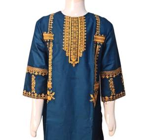 Haute qualité filles enfants coton rayonne broderie travail été tendance Masoori plusieurs couleurs dernières conceptions - Product Image 2