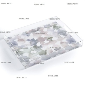 Classic Design Acrylic Serving <b>Tray</b> Rectangular Shape Customized Size Sweets <b>Snacks</b> <b>Tray</b> For Hot Selling - Product Image 3