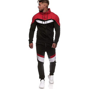 Wholesale Athletic Tracksuits Men's Fitness Wear Stylish Zipper Hoodie And Joggers Pants - Product Image 2