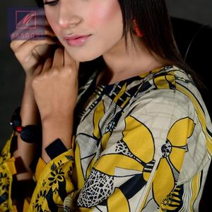 Colección Premium de Verano 2022, Kurti Amarillo de Algodón de Alta Calidad Estilo Indio para Mujer, con Estampado Digital Interior, para Fiestas - Product Image 2