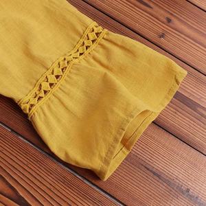 ชุดเดรสคอวีหรูหราของผู้หญิง,เดรสกระโปรงยาวครึ่งน่องแนวลำลองฤดูร้อนใส่ไปทำงาน - Product Image 4