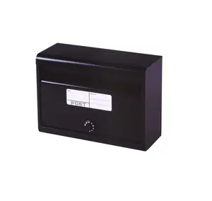 Meetu — boîtes postales de taille Standard, boîtes postales de couleur noire mate à serrure, combinaison de Code de sécurité pour maison et appartement