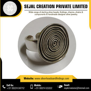 Anillos Finos de Plata de Ley 925 de la India con Incrustaciones de Patrones Tribales para Bodas y Aniversarios - Product Image 6