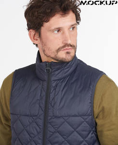Gilet matelassé pour homme en différentes couleurs, sur mesure, de haute qualité, léger, en polyester, sans manches, avec fermeture éclair - Product Image 5
