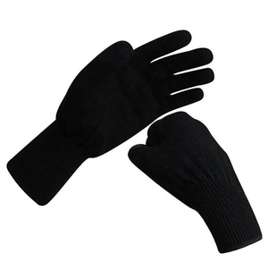 Gants en laine mérinos 100% OEM vente directe d'usine mode garder au chaud recycler logo de couleur personnalisé - Product Image 2