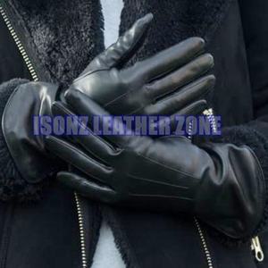 Gants d'hiver en cuir de mouton chauds pour femmes technologie d'écran tactile confortable fourrure de lapin Rex pour les voyages de fête de pêche en plein air - Product Image 2