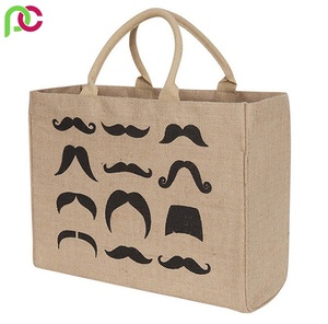 Sac d'épicerie en jute biologique avec logo personnalisé fourre-tout de transport promotionnel en toile de jute écologique pour supermarché style toile de jute naturelle - Product Image 6