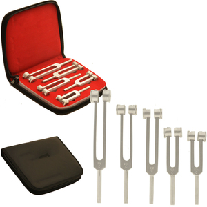 Juego de sintonización médica, diapasón de diagnóstico, calidad ENT, peso de aluminio, 5 uds. - Product Image 1