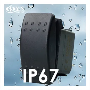 Interruptor basculante sellado resistente al agua IP67, C-7121, no iluminado