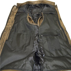 Gilet en cuir de haute qualité pour homme, sans manches, vêtements d'extérieur, vente en gros, - Product Image 4