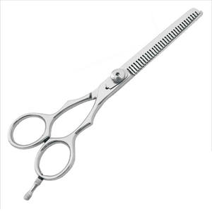 Ciseaux professionnels en acier inoxydable pour effiler les cheveux, avec vis réglable à 32 dents et repose-doigts, pour la texturisation et le mélange des mèches. - Product Image 5