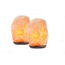 Lampe en sel naturel de style fleur sculptée avec sel rose de l'Himalaya - Product Image 2