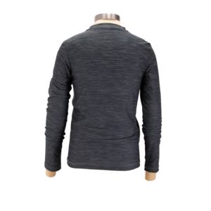 Chemise de compression respirante à séchage rapide, taille plus, sans couture, mélange de couleurs, vêtements de sport personnalisés pour enfants, noir et gris - Product Image 3