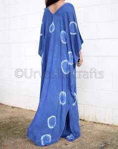 Bohemian Style Ladies Beachwear Tie Dye Long Kaftan for Women's Floral Long <b>Swimwear</b> <b>Cover</b> <b>Ups</b> - Product Image 5