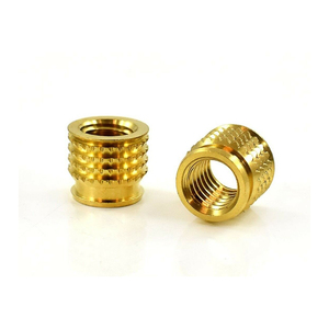 Best Selling High Strength OEM Brass <b>Insert</b> Nut Round <b>Threaded</b> Cabinet Hardware <b>Inserts</b> for Industrial Export - Product Image 1